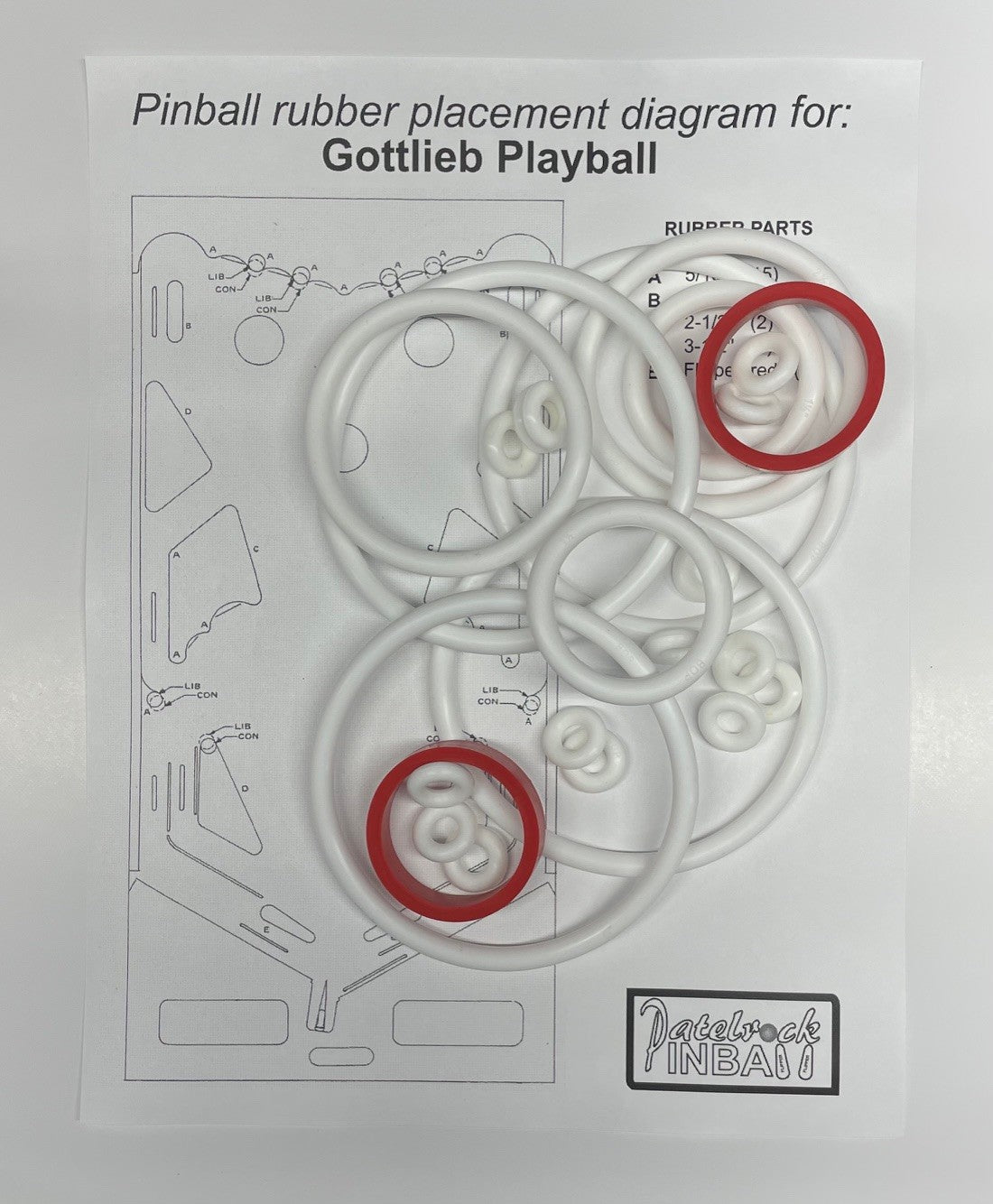 Gottlieb Playball Pinball Machine Maintenance Kit