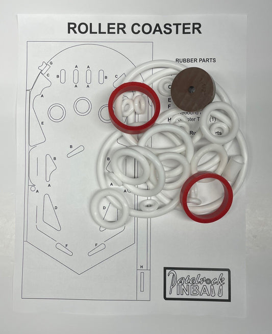 Gottlieb Roller Coaster Pinball Machine Rubber Ring Kit