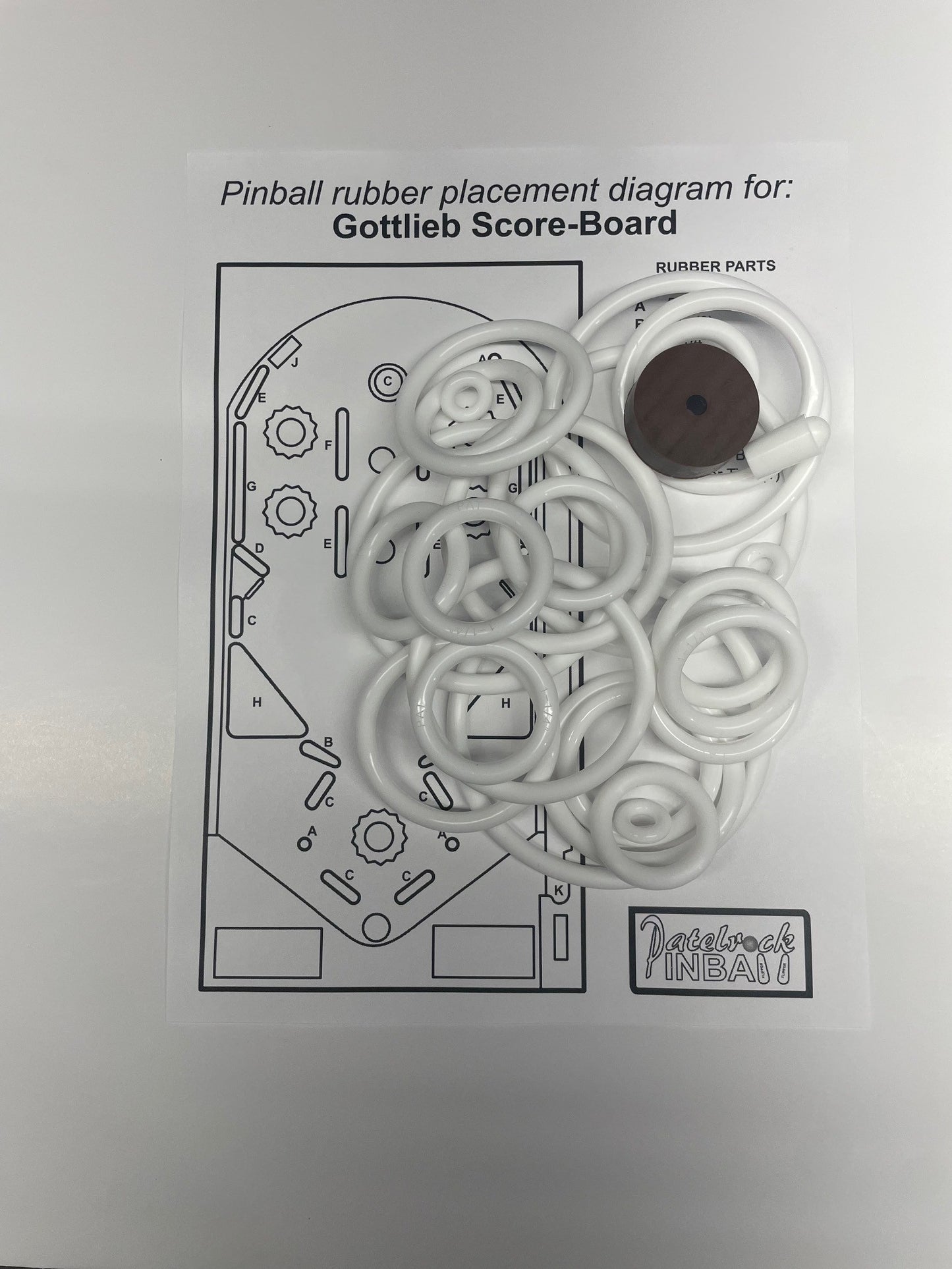 Gottlieb Score-Board Pinball Machine Rubber Ring Kit