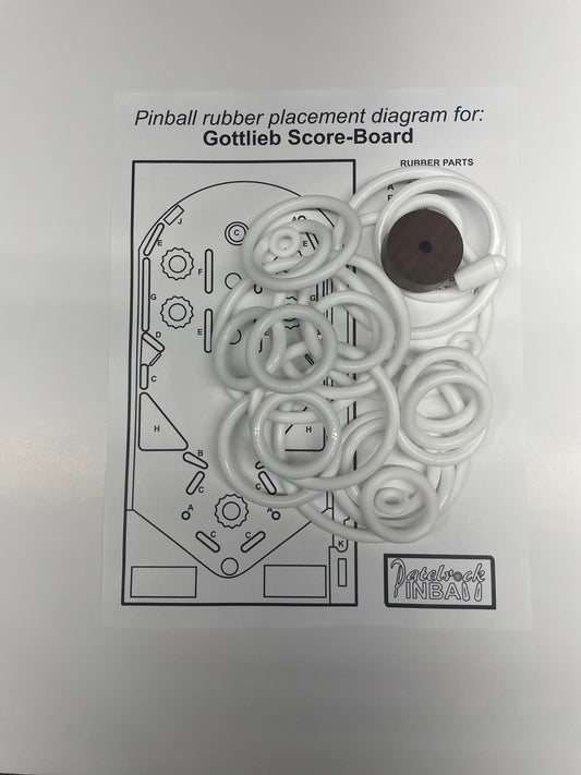 Gottlieb Score-Board Pinball Machine Rubber Ring Kit