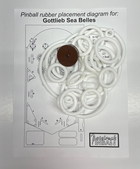 Gottlieb Sea Belles Pinball Machine Maintenance Kit