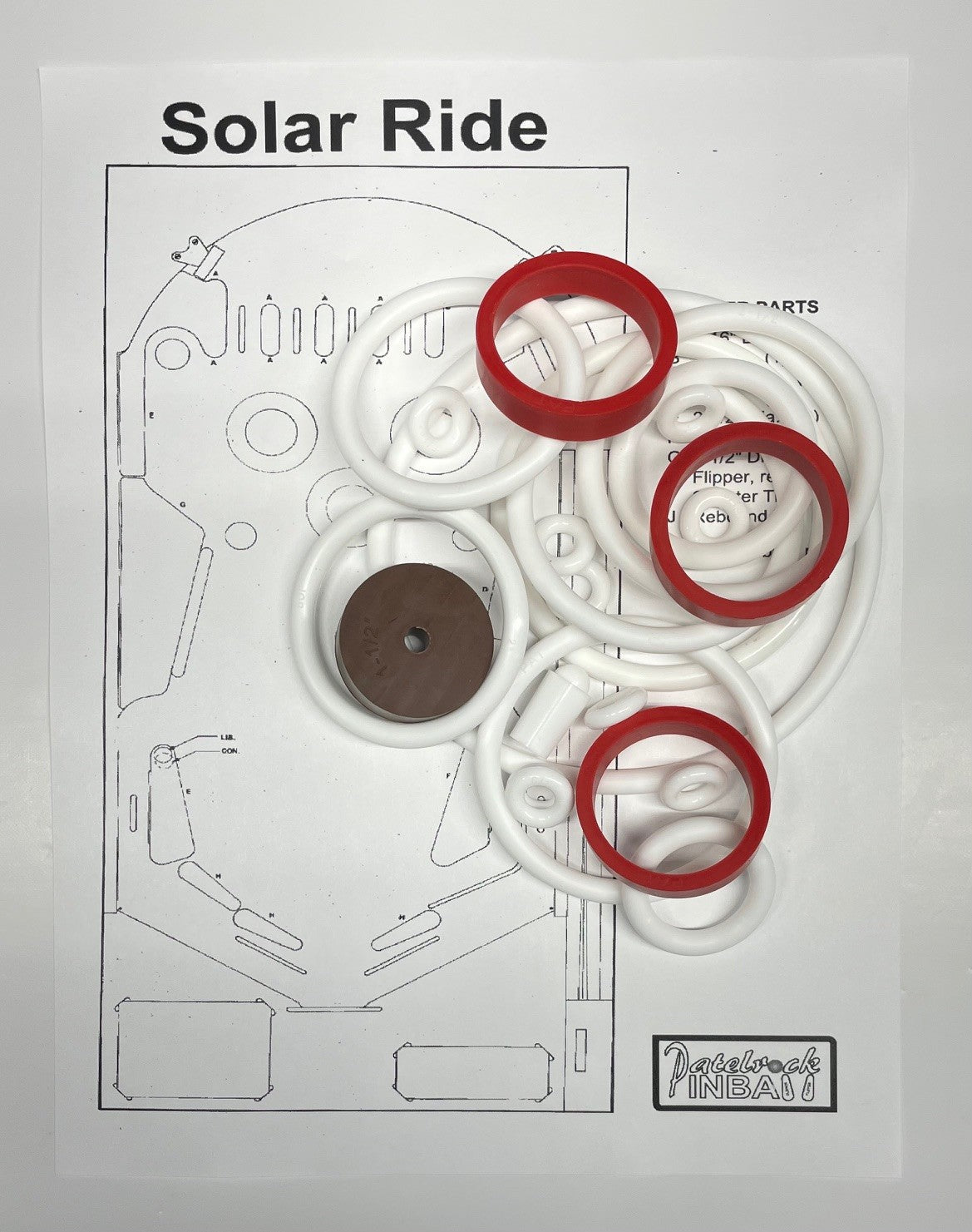 Gottlieb Solar Ride (Solid State) Pinball Machine Maintenance Kit