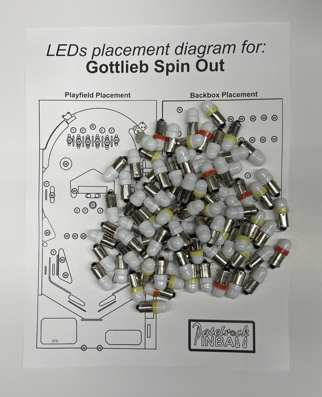 Gottlieb Spin Out LED Conversion Kit