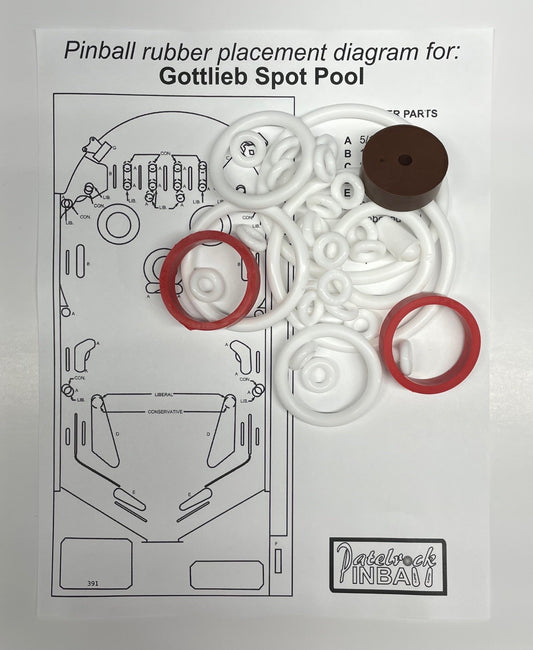 Gottlieb Spot Pool Pinball Machine Maintenance Kit