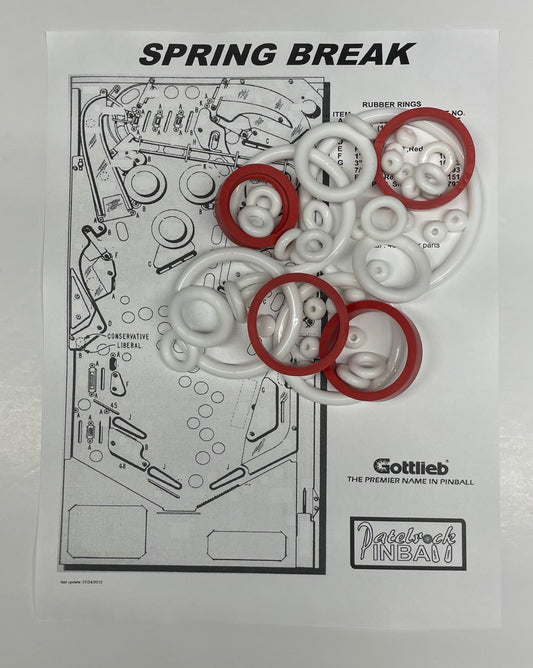 Gottlieb Spring Break Pinball Machine Maintenance Kit