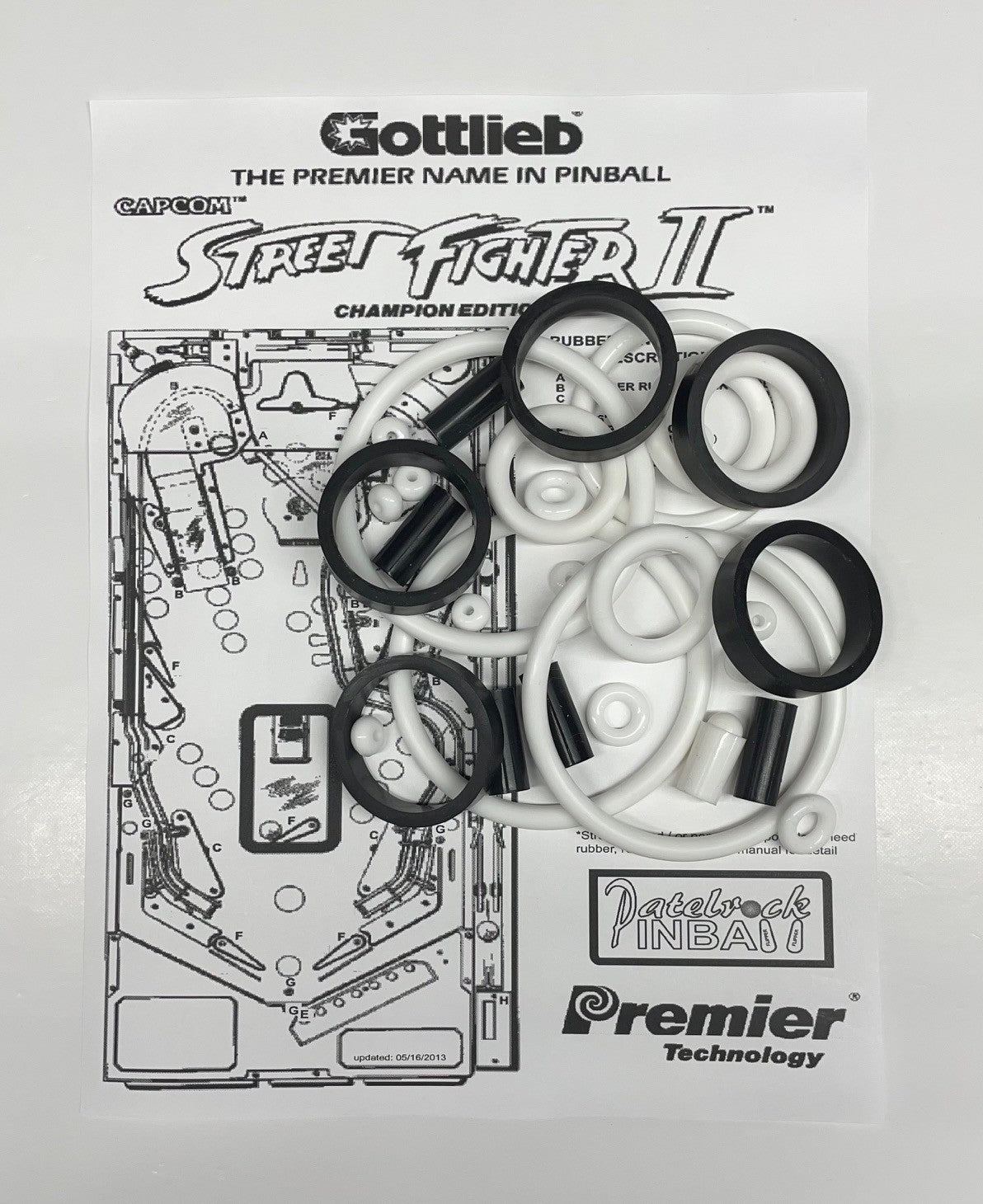 Gottlieb Street Fighter II Pinball Machine Maintenance Kit