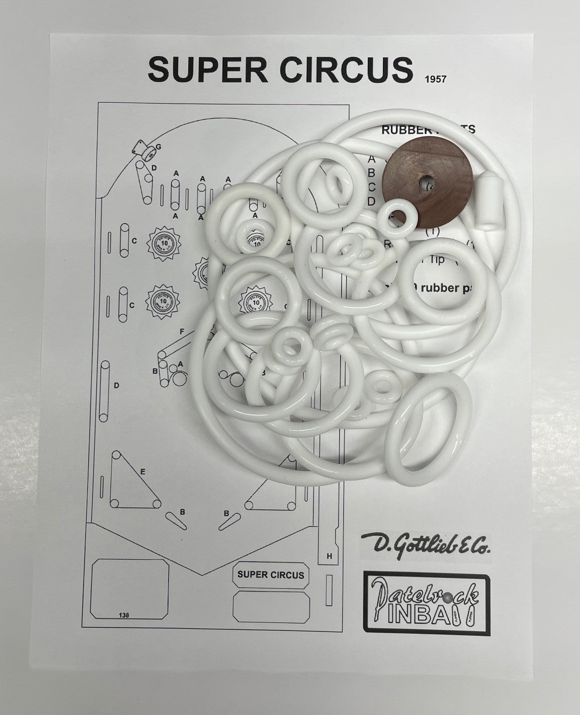 Gottlieb Super Circus Pinball Machine Maintenance Kit