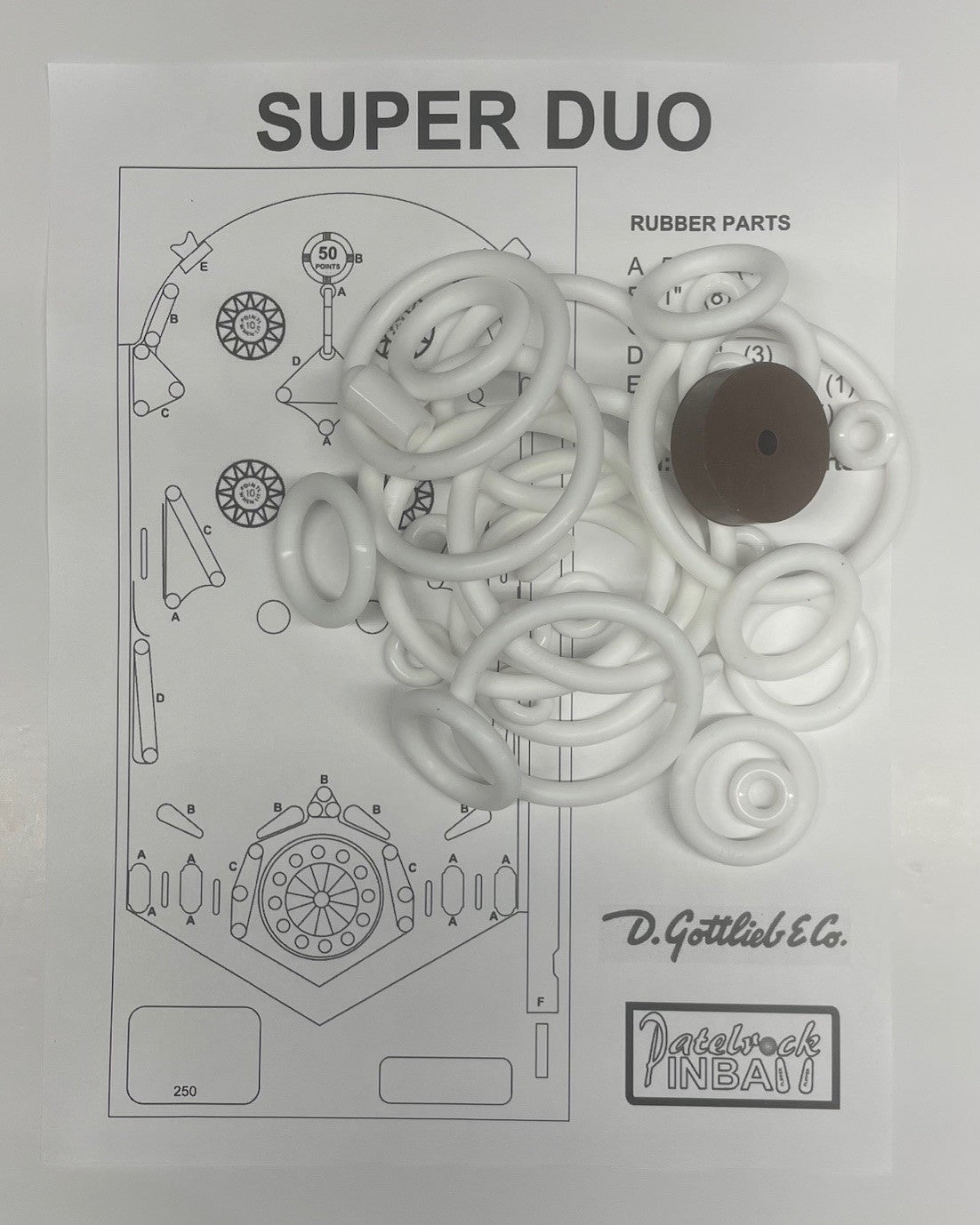 Gottlieb Super Duo Pinball Machine Maintenance Kit