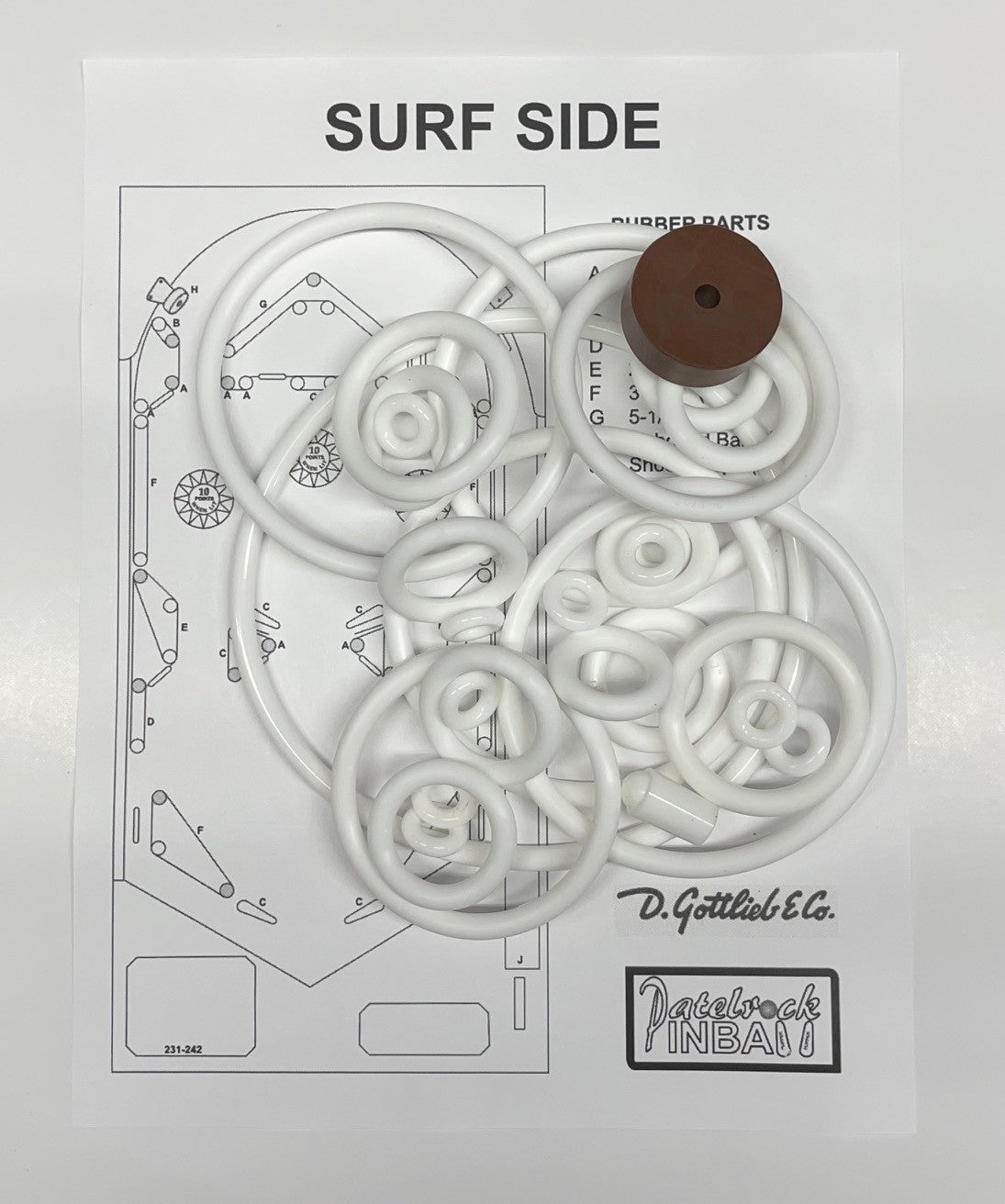 Gottlieb Surf Side Pinball Machine Maintenance Kit