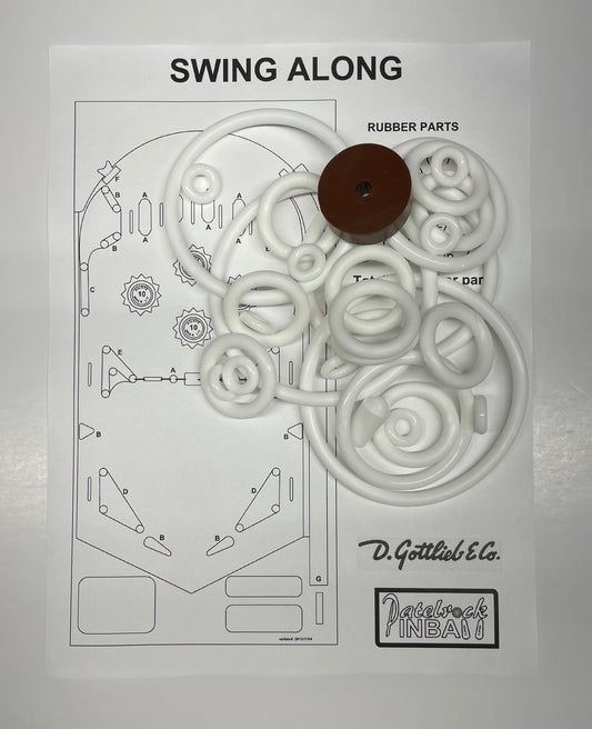 Gottlieb Swing-Along Pinball Machine Rubber Ring Kit