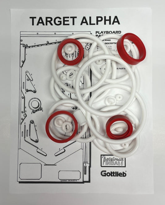 Gottlieb Target Alpha Pinball Machine Rubber Ring Kit
