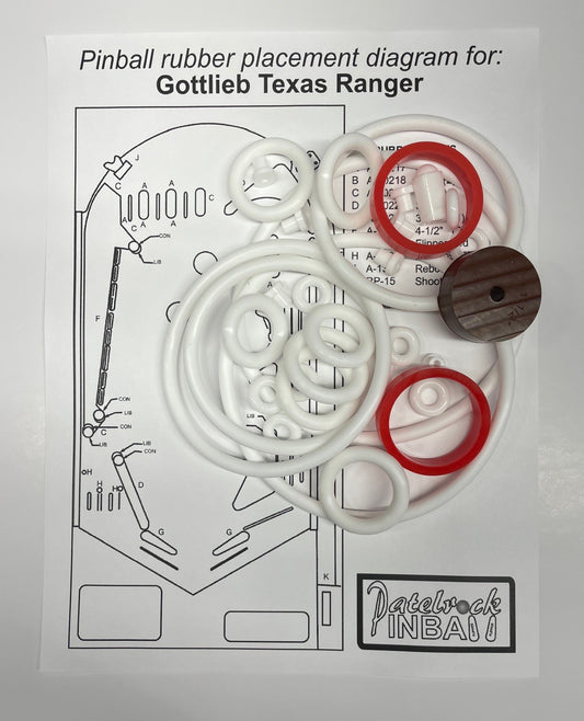 Gottlieb Texas Ranger Pinball Machine Maintenance Kit