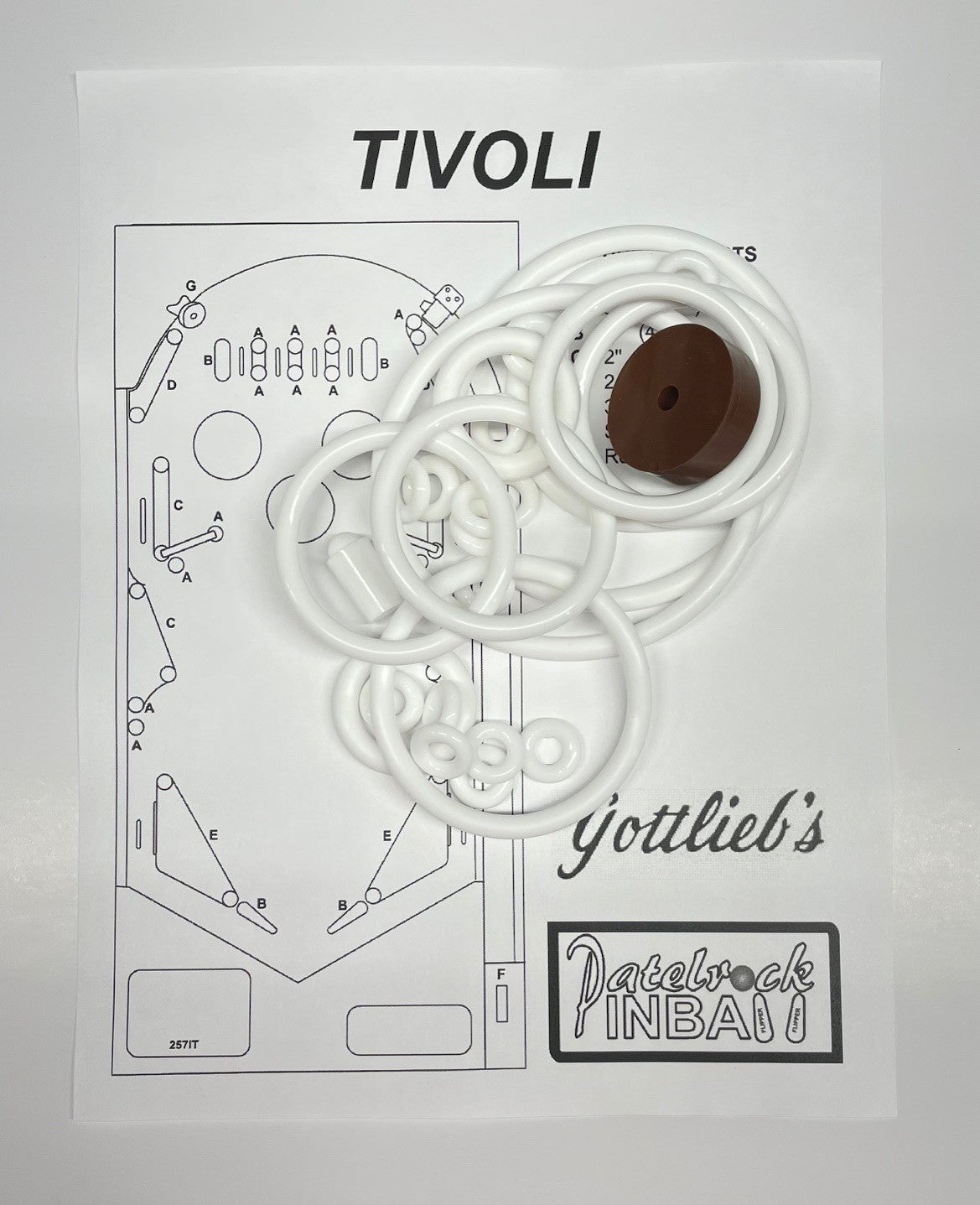 Gottlieb Tivoli Pinball Machine Maintenance Kit