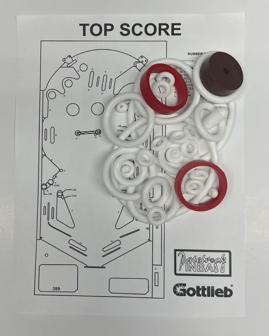 Gottlieb Top Score Pinball Machine Rubber Ring Kit