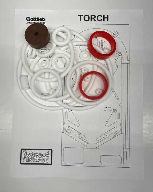Gottlieb Torch Pinball Machine Rubber Ring Kit