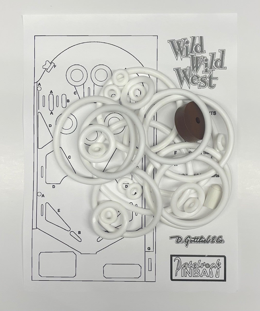 Gottlieb Wild Wild West Pinball Machine Maintenance Kit
