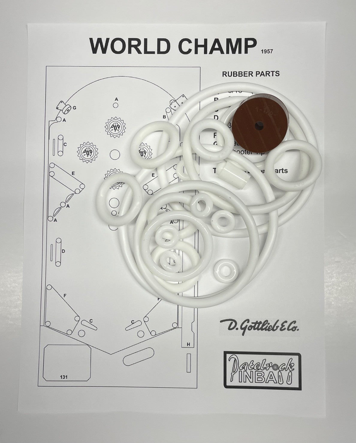 Gottlieb World Champ Pinball Machine Maintenance Kit