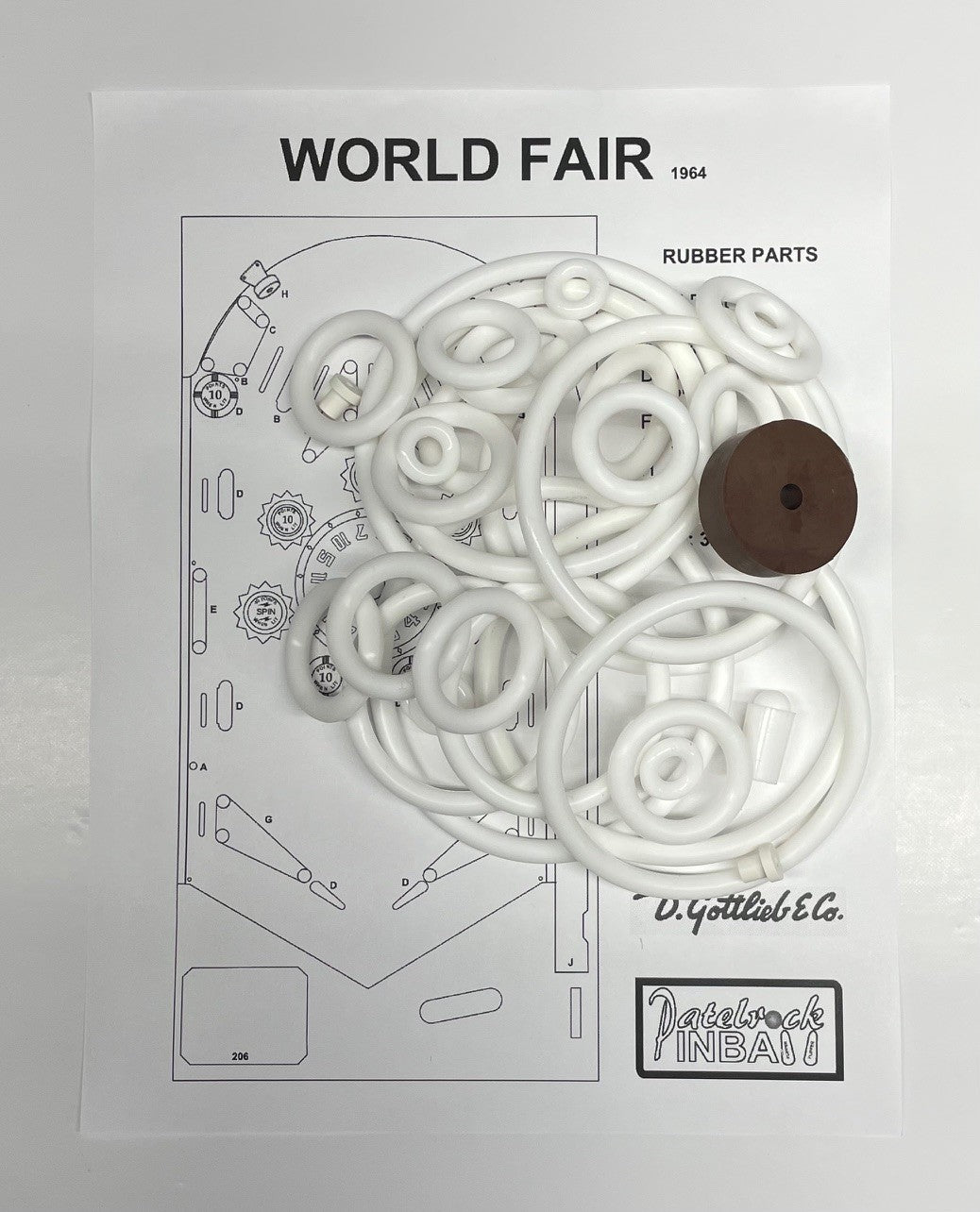 Gottlieb World Fair Pinball Machine Maintenance Kit