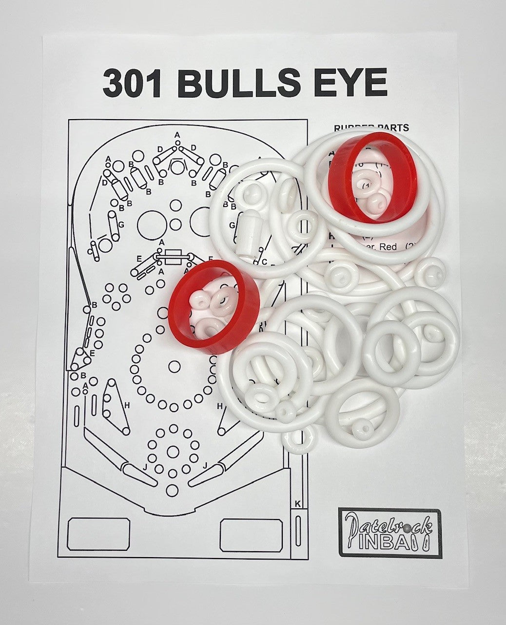 Grand Products | Pinstar 301 Bulls Eye Pinball Machine Maintenance Kit
