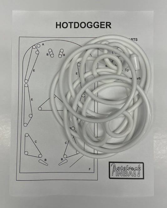 The Henry W.T. Mali & CO Inc. Hotdogger Pinball Machine Rubber Ring Kit