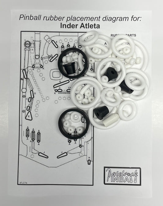 Inder Atleta Pinball Machine Rubber Ring Kit