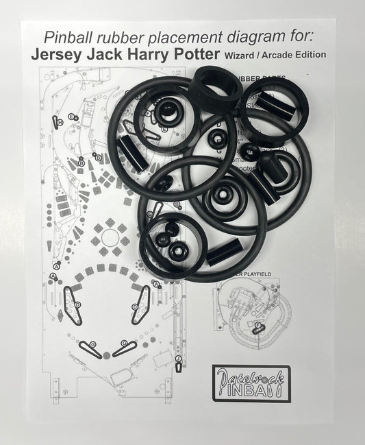 Jersey Jack Pinball Harry Potter Arcade | Wizard Pinball Machine Rubber Ring Kit