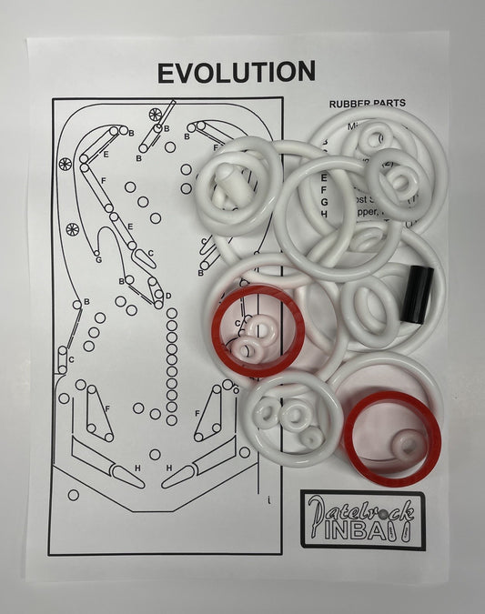 Jeutel Evolution Pinball Machine Rubber Ring Kit