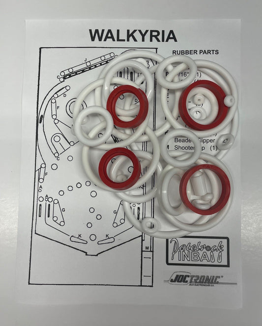 Joctronic Walkyria Pinball Machine Rubber Ring Kit