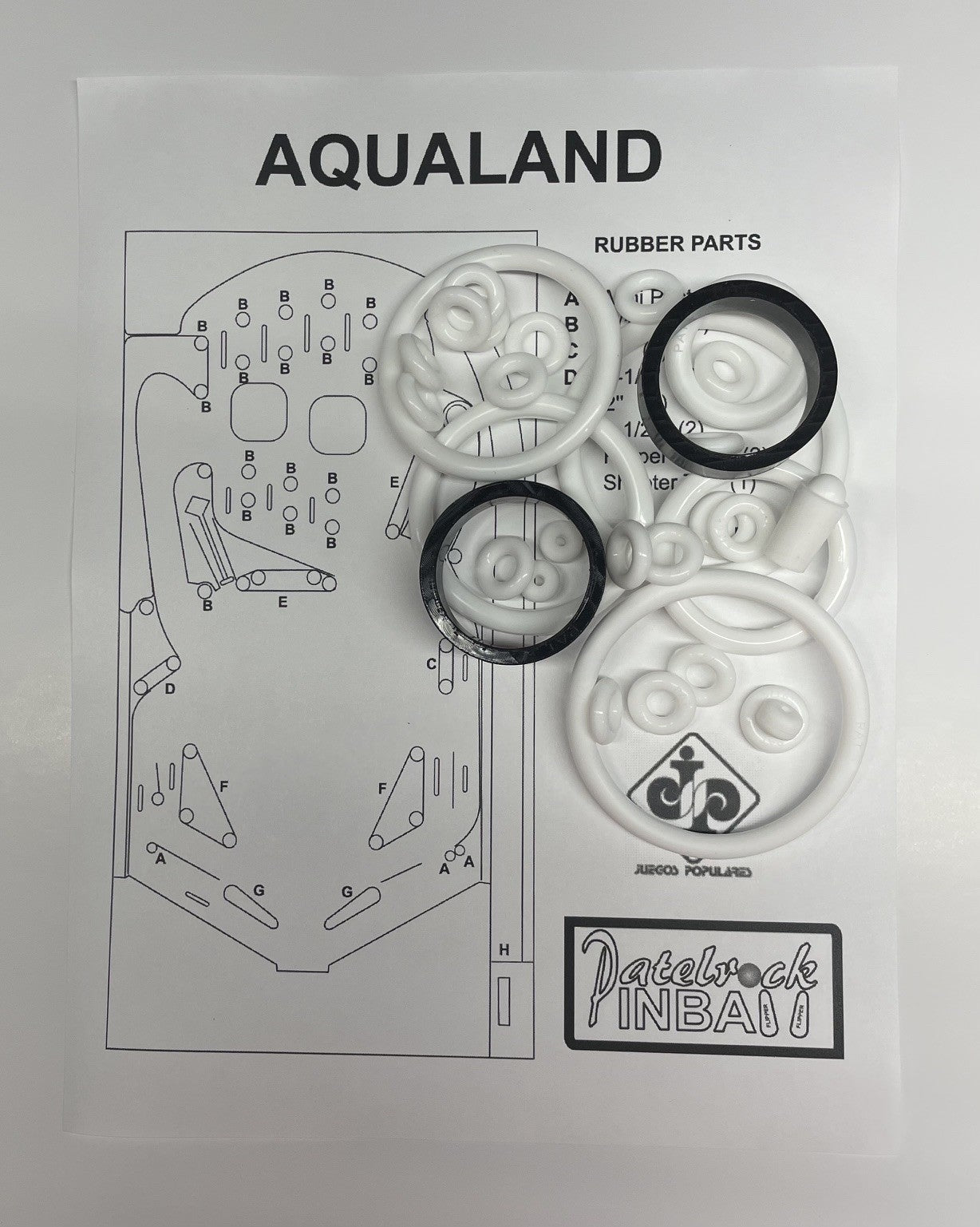 Juegos Populares Aqualand Pinball Machine Rubber Ring Kit