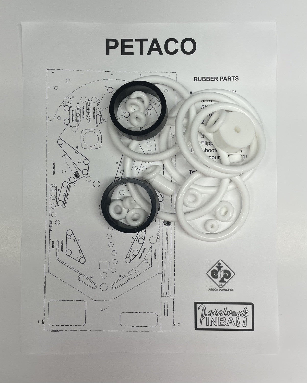 Juegos Populares Petaco Pinball Machine Rubber Ring Kit