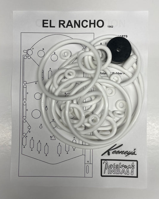 Keeney's El Rancho Pinball Machine Rubber Ring Kit