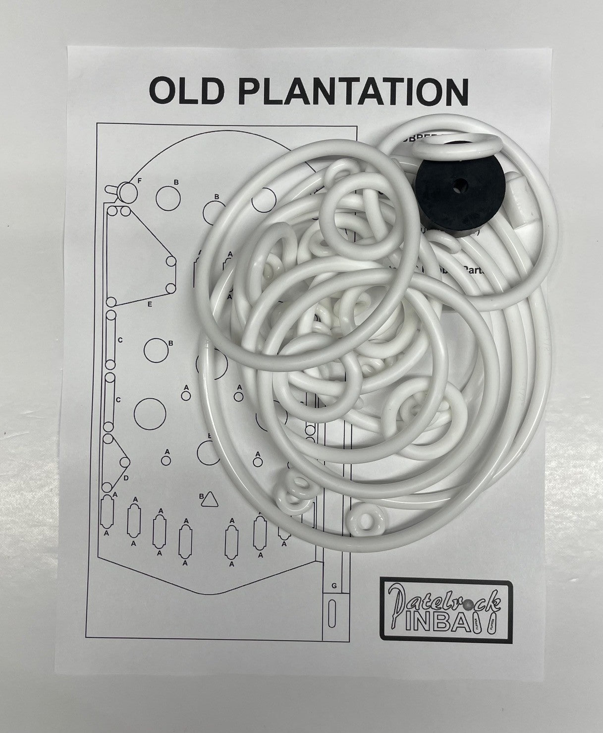 Keeney's Old Plantation Pinball Machine Rubber Ring Kit