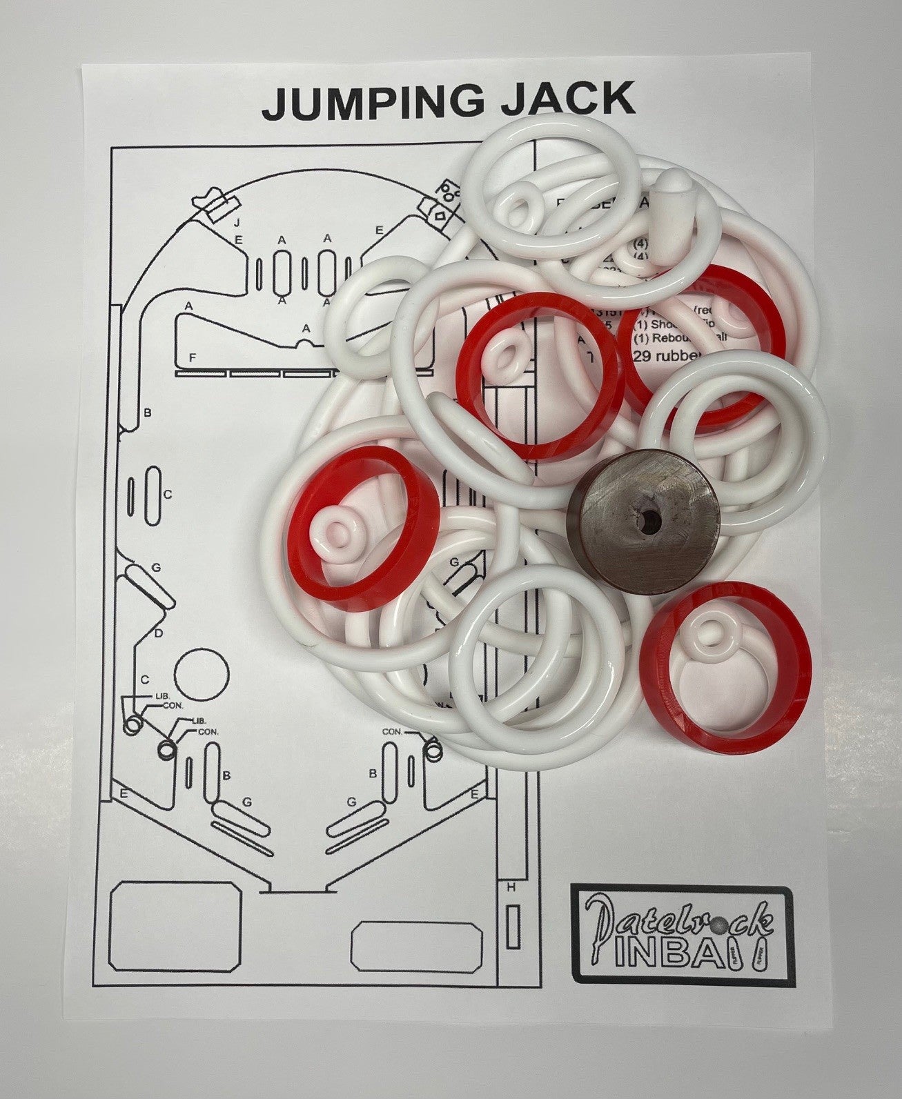 Maresa Jumping Jack Pinball Machine Rubber Ring Kit