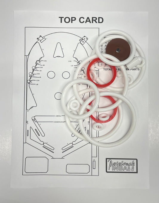 Maresa Top Card Pinball Machine Rubber Ring Kit