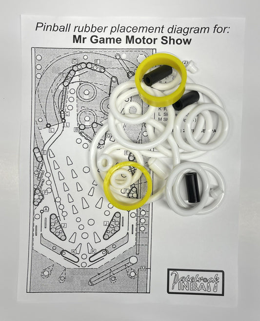 Mr Game Motor Show Pinball Machine Rubber Ring Kit