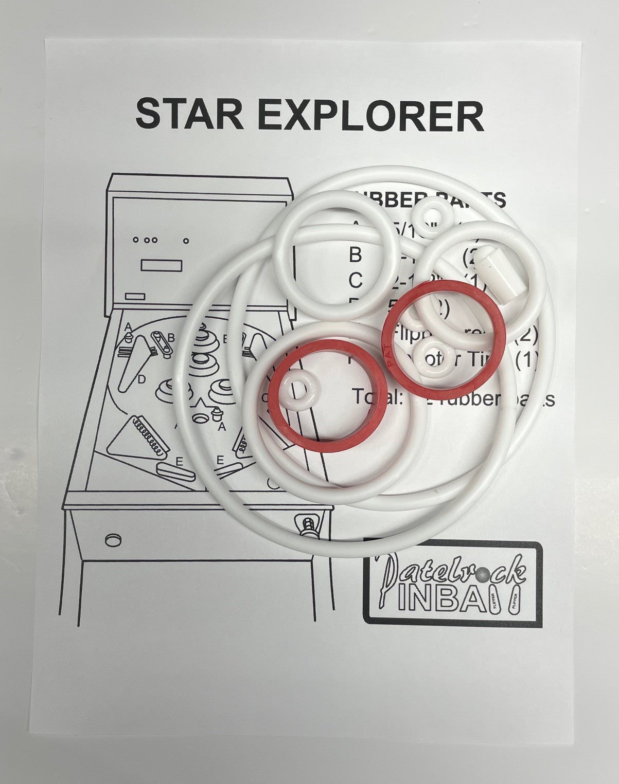 Philips Star Explorer Pinball Machine Rubber Ring Kit