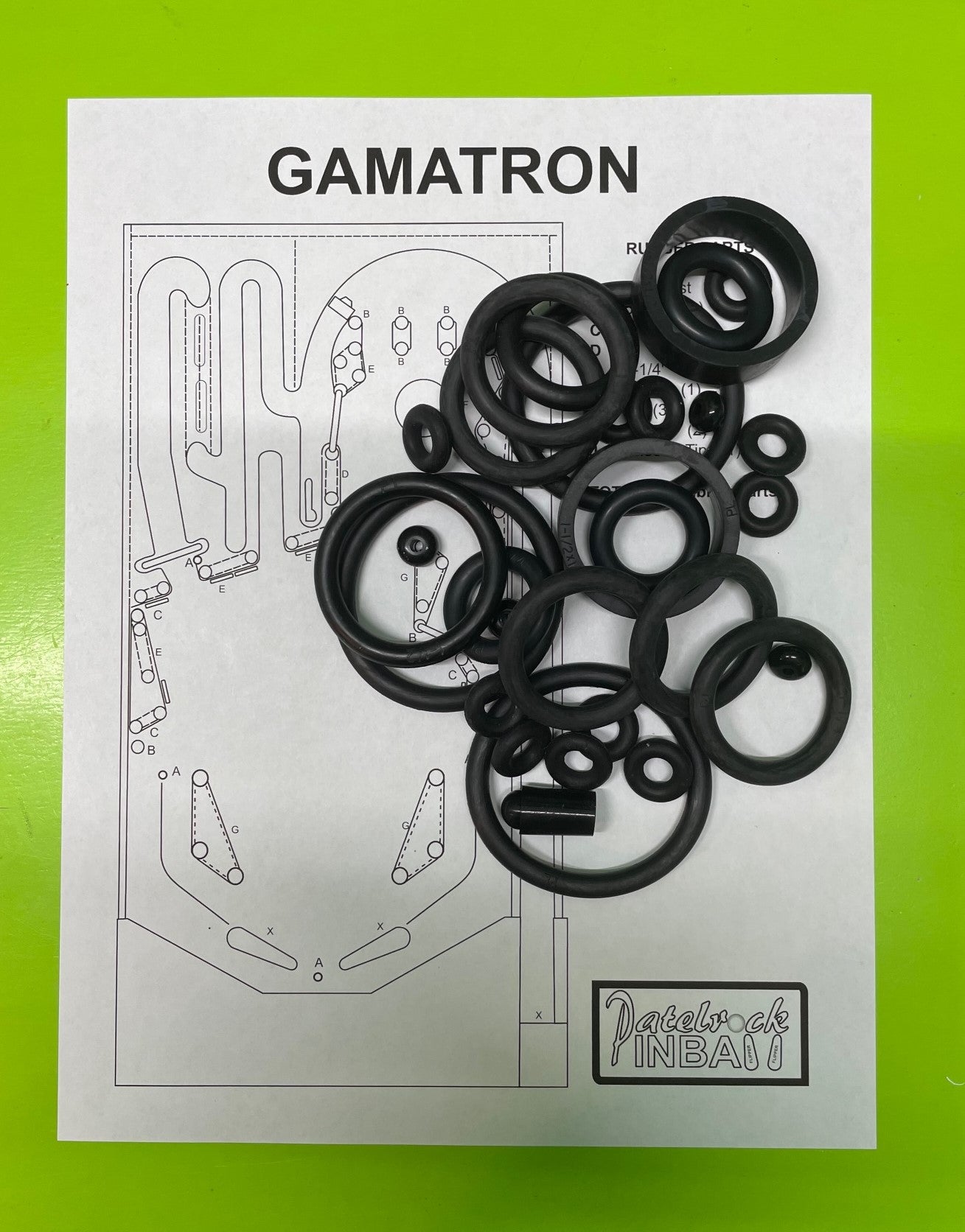 Sonic | Pinstar Gamatron Pinball Machine Rubber Ring Kit