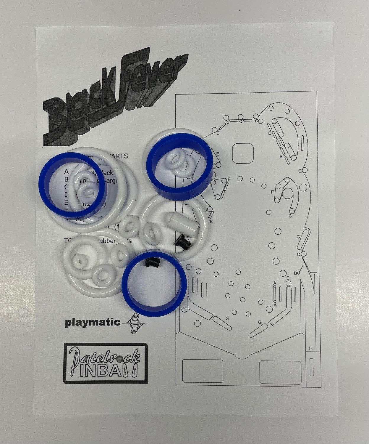 Playmatic Black Fever Pinball Machine Maintenance Kit