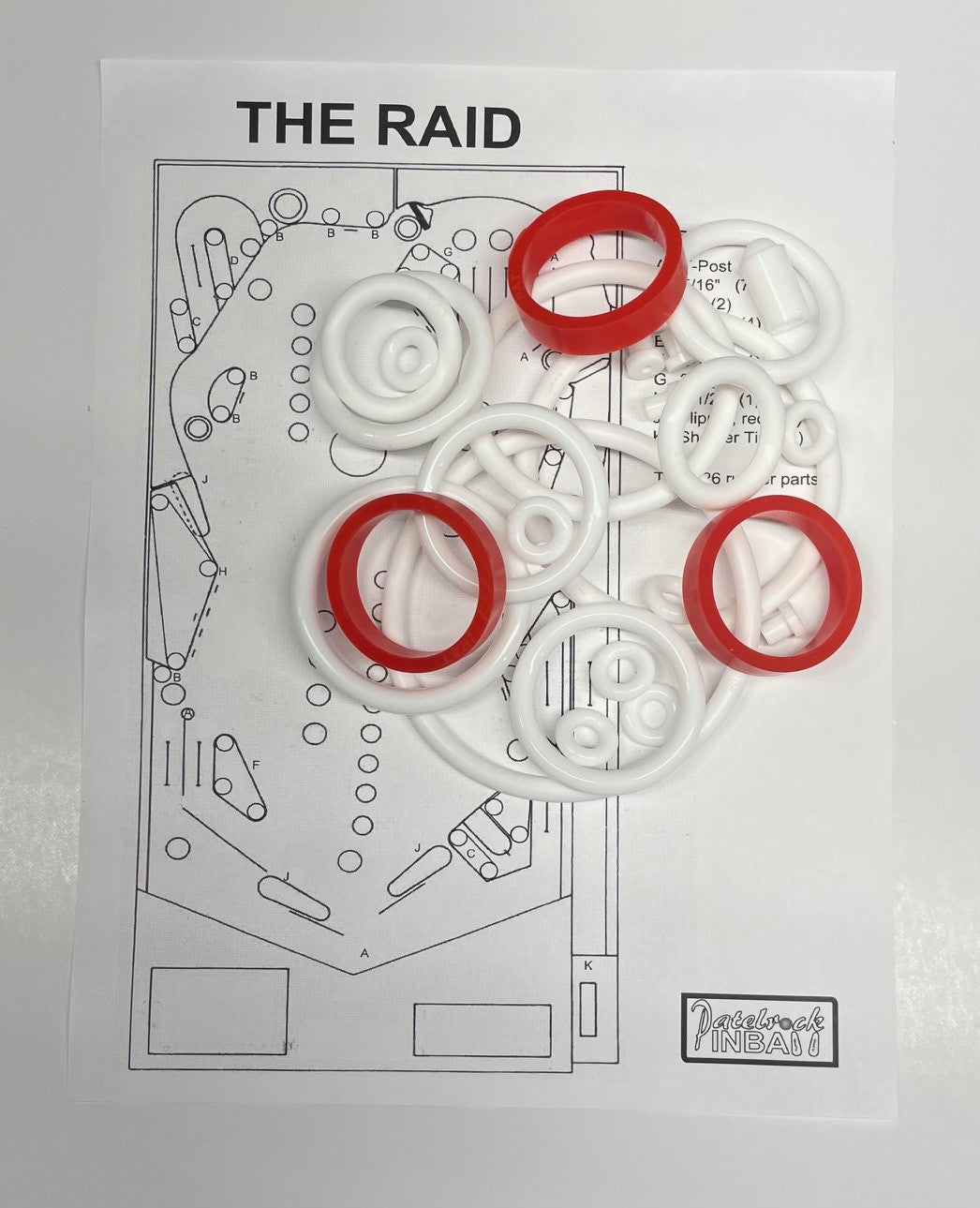 Playmatic The Raid Pinball Machine Maintenance Kit