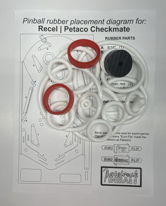 Recel | Petaco Check Mate Pinball Machine Maintenance Kit