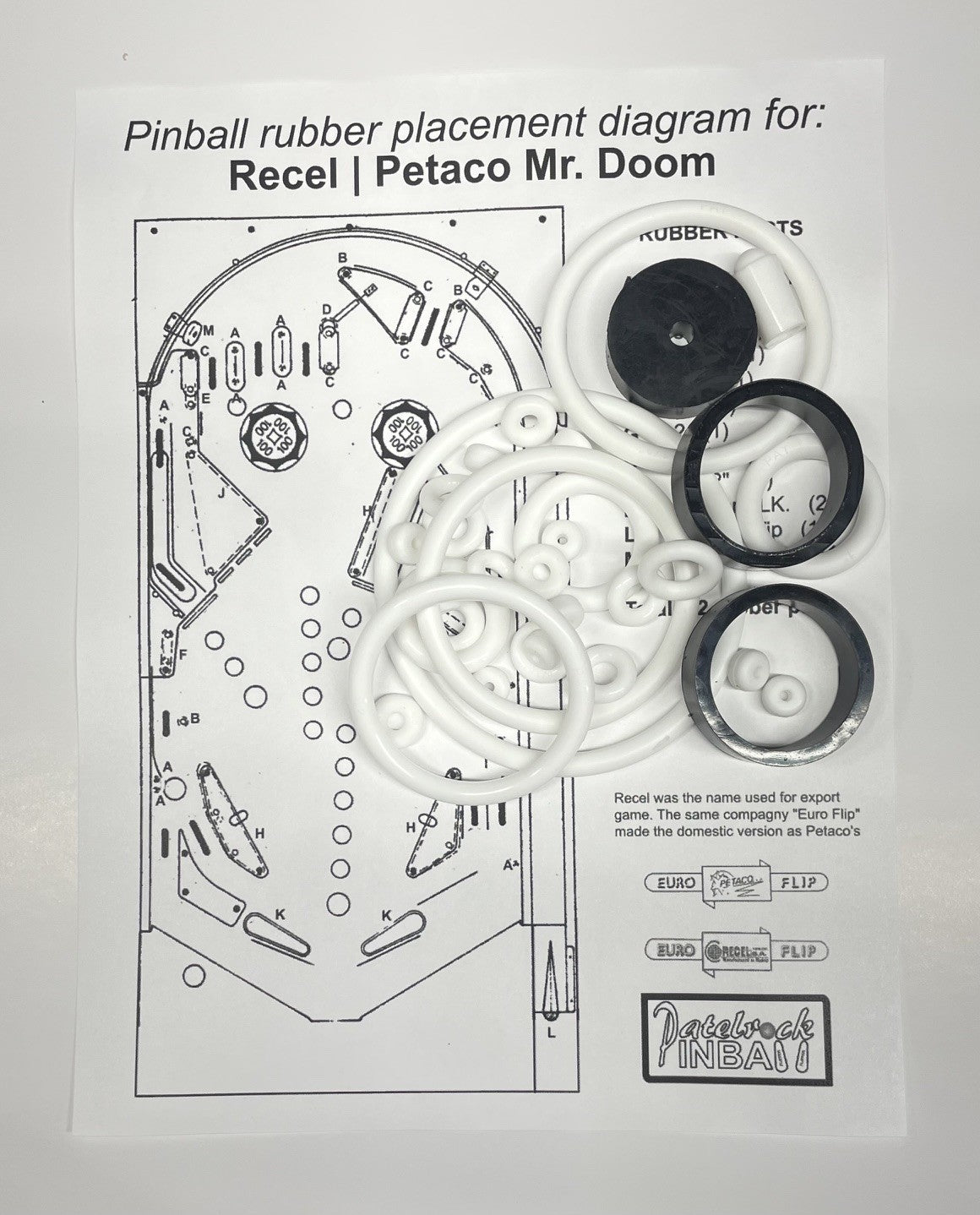 Recel | Petaco Mr Doom Pinball Machine Maintenance Kit
