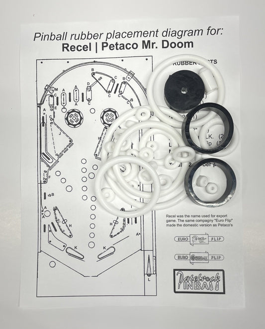 Recel | Petaco Mr Doom Pinball Machine Maintenance Kit