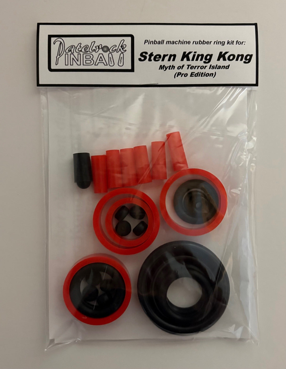 Stern King Kong: Myth of Terror Island Pro Pinball Machine Rubber Ring Kit
