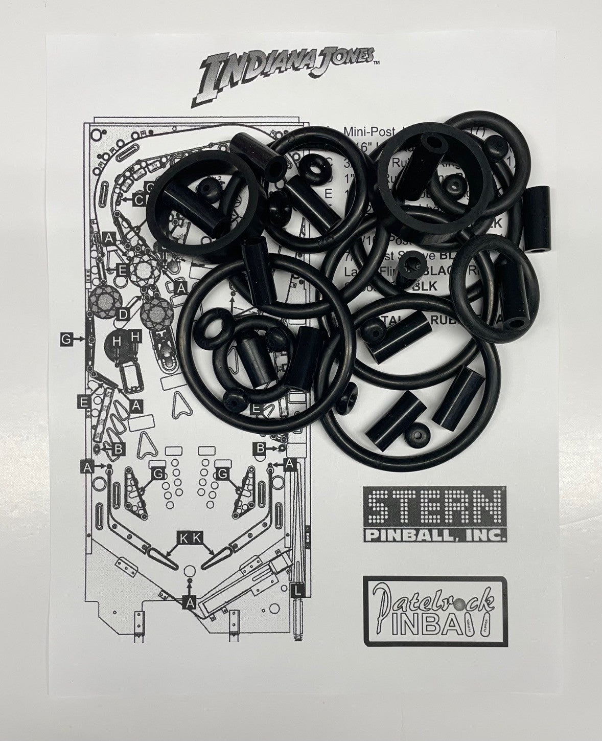 Stern Indiana Jones Pinball Machine Maintenance Kit