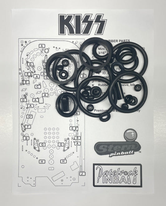 Stern Kiss Pro | Premium | Limited Edition Pinball Machine Rubber Ring Kit