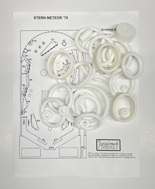 Stern Meteor Pinball Machine Rubber Ring Kit