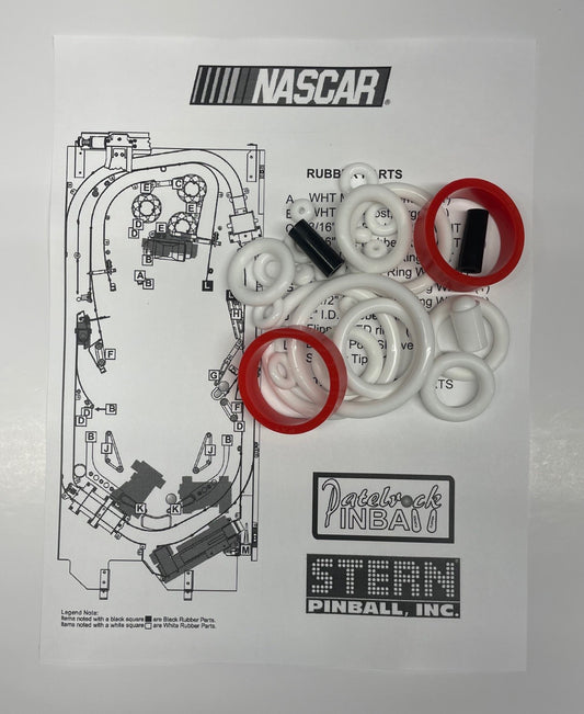 Stern Nascar Pinball Machine Rubber Ring Kit