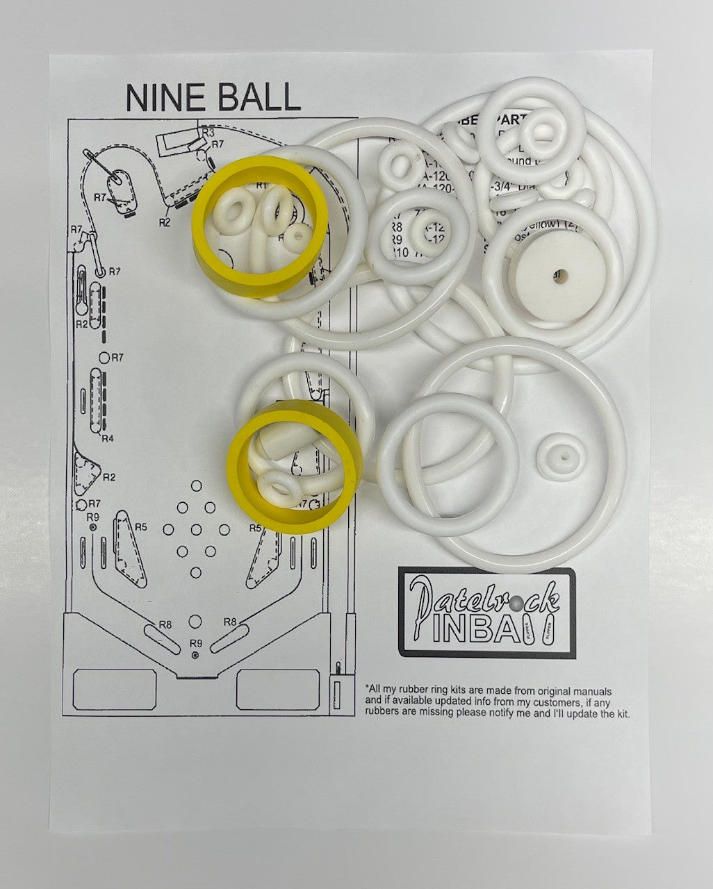 Stern Nine Ball Pinball Machine Maintenance Kit