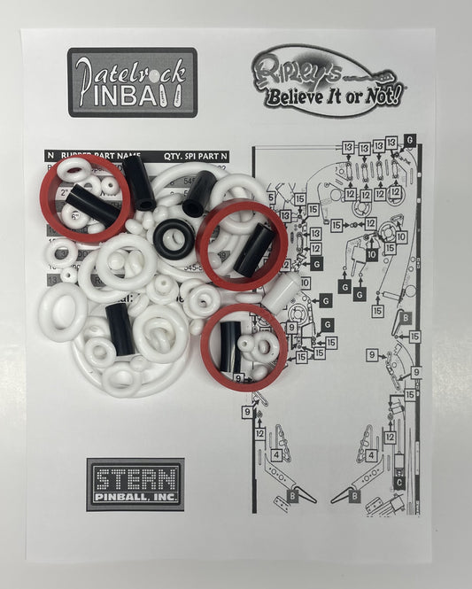 Stern Ripley's Believe It or Not! Pinball Machine Rubber Ring Kit