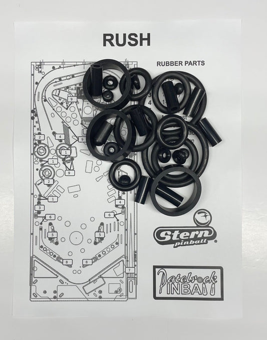 Stern Rush Pro | Premium | Limited Edition Pinball Machine Rubber Ring Kit